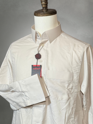 Daffah Ivory Thobe (Display Item) - Triangle Collar